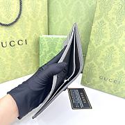 GUCCI WALLET WITH CUT-OUT INTERLOCKING G GRAY- 11 X 10 X 1.5 cm - 6