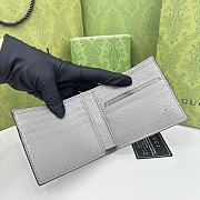 GUCCI WALLET WITH CUT-OUT INTERLOCKING G GRAY- 11 X 10 X 1.5 cm - 3