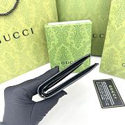 GUCCI WALLET WITH CUT-OUT INTERLOCKING G BLACK- 11 X 10 X 1.5 cm - 6