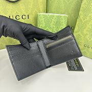 GUCCI WALLET WITH CUT-OUT INTERLOCKING G BLACK- 11 X 10 X 1.5 cm - 2