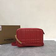 Kitlife BURBERRY Quilted Leather Small Lola Camera Bag Red - 24 x 6 x 15 cm  - 6