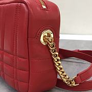 Kitlife BURBERRY Quilted Leather Small Lola Camera Bag Red - 24 x 6 x 15 cm  - 2