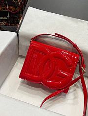 Kitlife DOLCE & GABBANA DG Logo bag Patent leather Red - 16 x 20 x 5.5 cm - 4