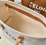 Kiltife Celine Women's Casual Style A4 Canvas & Leather Tote White - 44 x 32 x 16 cm - 6