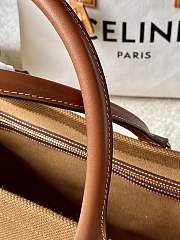 Kiltife Celine Women's Casual Style A4 Canvas & Leather Tote Brown - 44 x 32 x 16 cm - 5