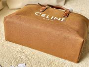 Kiltife Celine Women's Casual Style A4 Canvas & Leather Tote Brown - 44 x 32 x 16 cm - 4