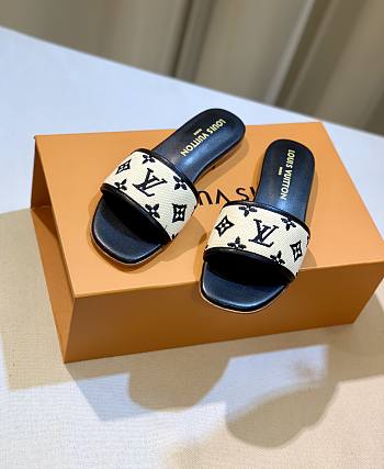 Kitlife Louis Vuitton By The Pool Revival Flat Mule Black