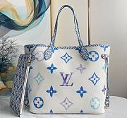 kitlife Louis Vuitton Neverfull MM Blue SS 2023 - 31 x 28 x 14 cm - 1