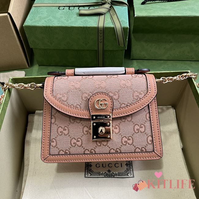 Kitlife Gucci Ophidia GG Mini shoulder bag Rose - 17.5 x 13 x 6 cm - 1