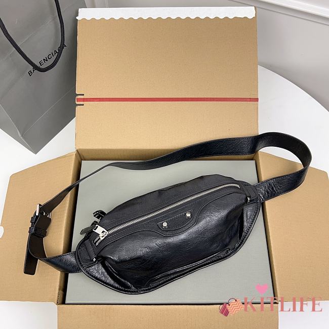Kitlife Balenciaga Black Motocross Classic Neo Lift Belt Bag - 31x16x5cm - 1