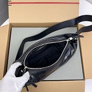 Kitlife Balenciaga Black Motocross Classic Neo Lift Belt Bag - 31x16x5cm - 6