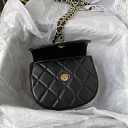 Kitlife Chanel Calfskin Gold CC Logo Black Flap - 16 x 12 x 6 cm - 2