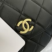 Kitlife Chanel Calfskin Gold CC Logo Black Flap - 16 x 12 x 6 cm - 4