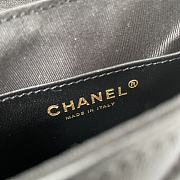 Kitlife Chanel Calfskin Gold CC Logo Black Flap - 16 x 12 x 6 cm - 6