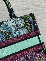 Kitlife DIOR BOOK TOTE Blue Multicolor Toile de Jouy Voyage Embroidery  26 x 8 x 22 cm - 2