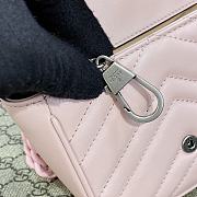 Gucci GG Marmont bag Pink Chevron Matelasse - 12 x 12.5 x 7 cm - 5