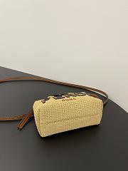 Kitlife Fendi By The Way Mini Natural straw small Boston bag - 17 x 18 x 8 cm - 4