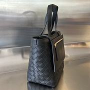Kitlife BOTTEGA VENETA Flip Flap Intrecciato-leather tote bag Black - 23 x 18.5 x 15 cm - 6