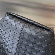 Kitlife BOTTEGA VENETA Flip Flap Intrecciato-leather tote bag Black - 23 x 18.5 x 15 cm - 3