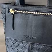 Kitlife BOTTEGA VENETA Flip Flap Intrecciato-leather tote bag Black - 23 x 18.5 x 15 cm - 2