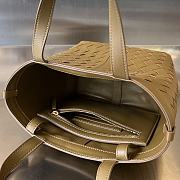 Kitlife BOTTEGA VENETA Flip Flap Intrecciato-leather tote bag Tan colour - 23 x 18.5 x 15 cm - 4