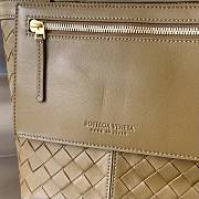 Kitlife BOTTEGA VENETA Flip Flap Intrecciato-leather tote bag Tan colour - 23 x 18.5 x 15 cm - 5