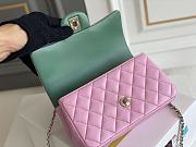 Kitlife Chanel Mini Rectangular Top Handle Pink and Green - 20 x 12 x 6cm - 2