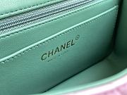Kitlife Chanel Mini Rectangular Top Handle Pink and Green - 20 x 12 x 6cm - 4