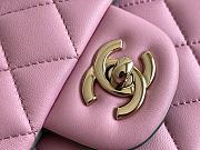 Kitlife Chanel Mini Rectangular Top Handle Pink and Green - 20 x 12 x 6cm - 6