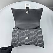 Kitlife BALENCIAGA Hourglass XS Top Handle Bag in BB Monogram Canvas Black - 19 x 11 x 6 cm - 2