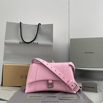 Kitlife BALENCIAGA Small Soft Hourglass Shoulder Bag Pink - 29 x 10 x 18 cm