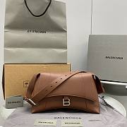 Kitlife BALENCIAGA Small Soft Hourglass Shoulder Bag Brown - 29 x 10 x 18 cm - 1