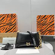 Kitlife Balenciaga Downtown Chain Shoulder Bag Black - 25.5 x 6x 16 cm  - 1