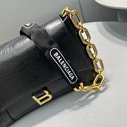 Kitlife Balenciaga Downtown Chain Shoulder Bag Black - 25.5 x 6x 16 cm  - 5
