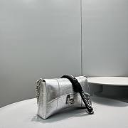 Kitlife Balenciaga Downtown Chain Shoulder Bag Silver - 25.5 x 6x 16 cm - 6