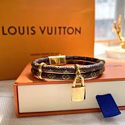 Louis Vuitton Monogram Canvas Keep it Twice Lock Bracelet - 1