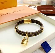 Louis Vuitton Monogram Canvas Keep it Twice Lock Bracelet - 6