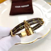 Louis Vuitton Monogram Canvas Keep it Twice Lock Bracelet - 5