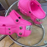 Kiltife Balenciaga Hardcrocs Rubber Slides Pink - 4