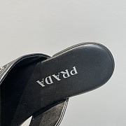 Kitlife Prada Saffiano leather crisscross sandals Black - 5
