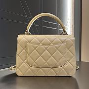 Kitlife Chanel Trendy CC Chevron Beige Bag With Light Gold Hardware - 25×12×17 cm - 4