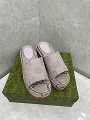 KITLIFE WOMEN'S JUMBO GG PLATFORM SLIDE SANDAL purple - 1