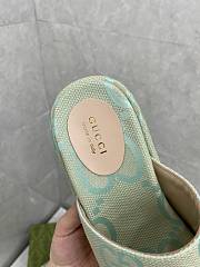 KITLIFE WOMEN'S JUMBO GG PLATFORM SLIDE SANDAL GREEN - 3