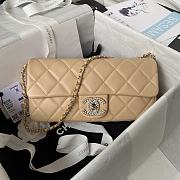 Kitlife Chanel 23A flap bag beige - 26 x 11 x 4 cm - 1