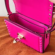 Kitlife Valentino Garavani Black Small Rockstud Flap Pink - 18.5x12x8 cm - 2