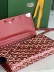 Kitlife GOYARD PARIS red Monte-Carlo PM Clutch - 25×14.5×4 cm - 6