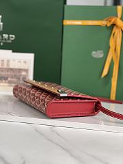 Kitlife GOYARD PARIS red Monte-Carlo PM Clutch - 25×14.5×4 cm - 5