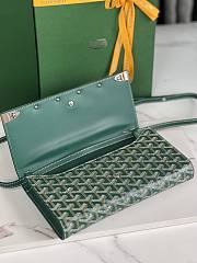 Kitlife GOYARD PARIS Green Monte-Carlo PM Clutch - 25×14.5×4 cm - 3