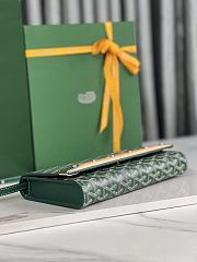 Kitlife GOYARD PARIS Green Monte-Carlo PM Clutch - 25×14.5×4 cm - 6