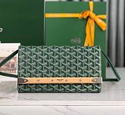 Kitlife GOYARD PARIS Green Monte-Carlo PM Clutch - 25×14.5×4 cm - 1